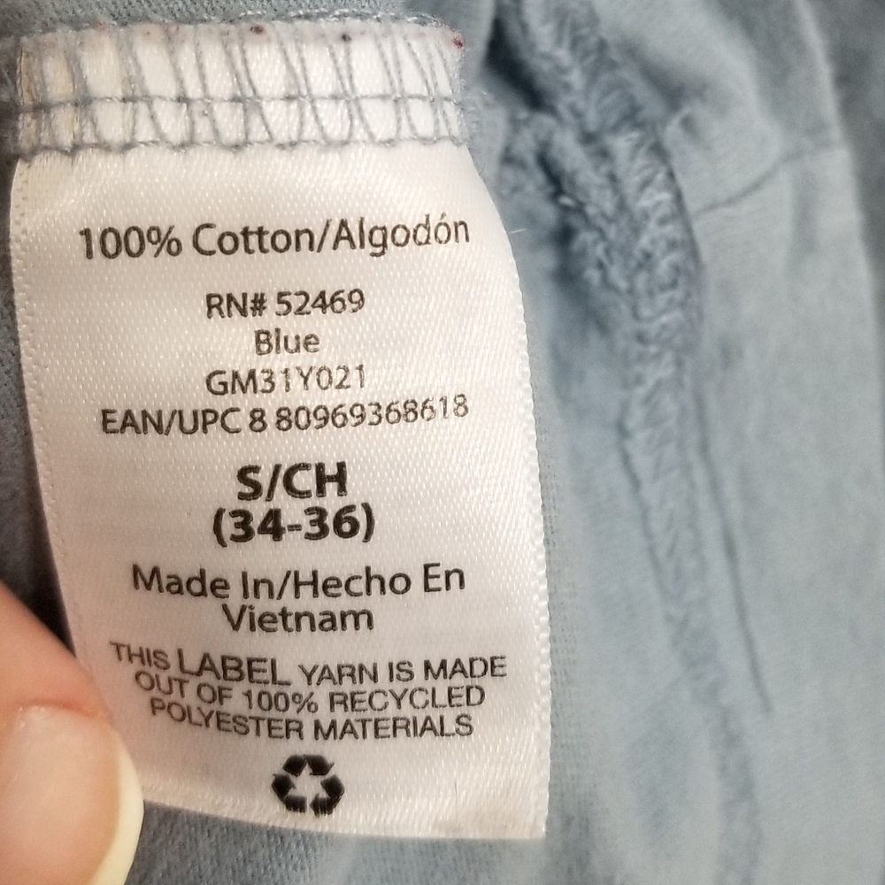 VGUC light blue *cotton* long sleeve shirt - Picture 3 of 4